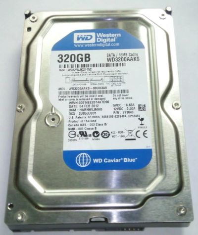 Лот: 8020436. Фото: 1. Жесткий диск WD3200AAKS-00UU3A0... Жёсткие диски (HDD)