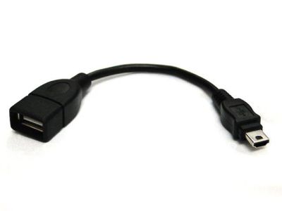 Лот: 4633773. Фото: 1. Кабель USB(F) - miniUSB(M). Шлейфы, кабели, переходники