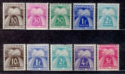 Лот: 25880725. Фото: 1. Андорра 1943-53_А4. Марки