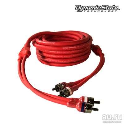 Лот: 17983608. Фото: 1. Dynamic State RCX-R50 3 RCA кабель... Аксессуары для автозвука