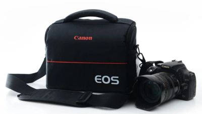 Лот: 5025364. Фото: 1. Сумка для фотоаппарата Canon Черная... Чехлы, сумки, ремешки