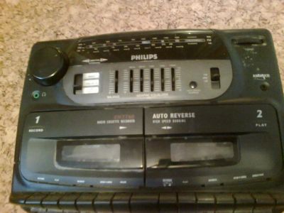 Лот: 3424959. Фото: 1. Кассетная дэка - огонь! Philips... Музыкальные центры, магнитолы