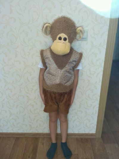 Лот: 12682161. Фото: 1. Новогодний костюм обезьянки. Детские карнавальные, праздничные костюмы