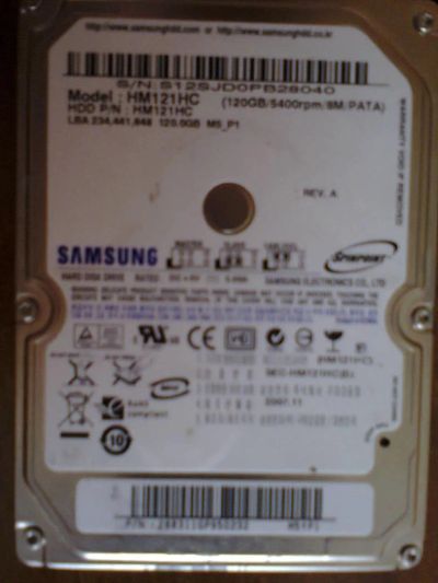 Лот: 7320455. Фото: 1. Hdd 120 gb IDE состояние хорошее. Жёсткие диски (HDD)