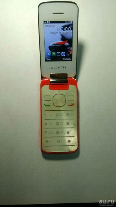 Лот: 12093876. Фото: 1. Телефон-раскладушка Alcatel OneTouch... Кнопочные мобильные телефоны