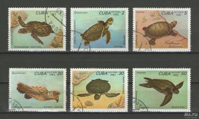 Лот: 15856897. Фото: 1. 1983 год. Куба. Полная серия Фауна... Марки