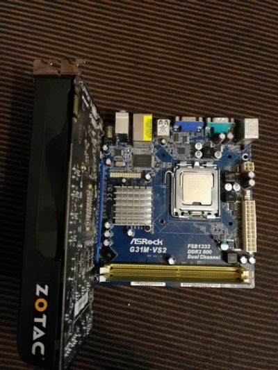 Лот: 15757883. Фото: 1. Материнская плата Asrock G31M-VS2... Материнские платы