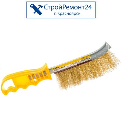 Лот: 25729676. Фото: 1. Щетка ручная латунированная Biber... Ручной инструмент