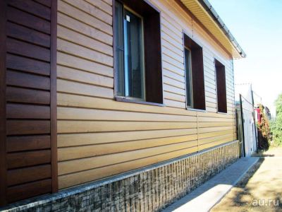 Лот: 16779074. Фото: 1. Металлический сайдинг L-брус Ecosteel... Фасадные материалы, сайдинг