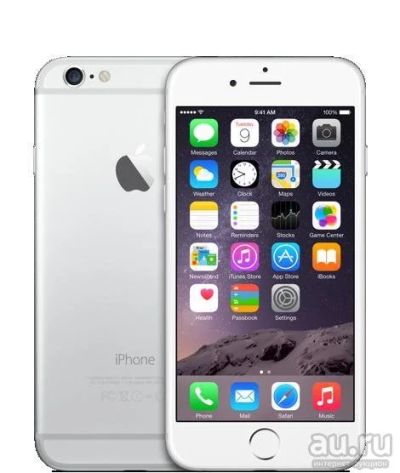 Лот: 8066273. Фото: 1. Apple iPhone 6 16Gb, Silver, RF. Смартфоны