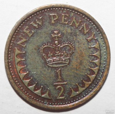 Лот: 2279668. Фото: 1. 1/2 пенни 1979 год . Великобритания. Великобритания и острова