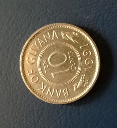 Лот: 5511967. Фото: 1. 10 центов Гайана. Америка