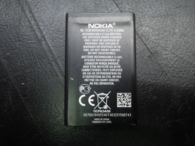 Лот: 9447418. Фото: 1. АКБ Nokia BL-5CB (ячейка 92). Аккумуляторы