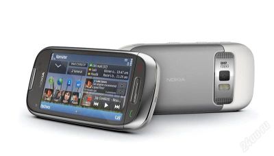 Лот: 824538. Фото: 1. Nokia C7 черный&серебро. Смартфоны