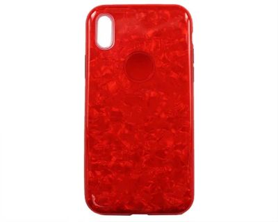 Лот: 20888146. Фото: 1. Чехол iPhone X/XS Pearl (красный... Чехлы, бамперы