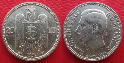 Лот: 25090527. Фото: 1. (№4910-Э252/1Б50/LM) 20 лей 1930... Европа