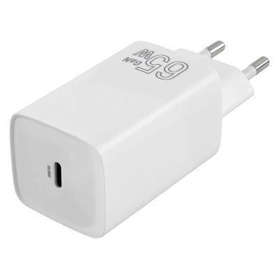 Лот: 25378562. Фото: 1. Зарядное_устройство - TypeC 65W... Зарядные устройства, блоки питания, адаптеры сетевые для смартфонов
