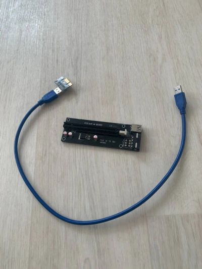 Лот: 19073668. Фото: 1. райзер PCI-e 1X to PCI-express... Шлейфы, кабели, переходники