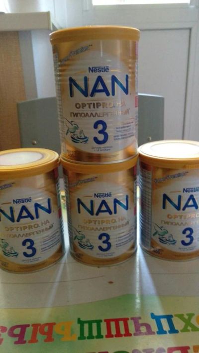 Лот: 7762848. Фото: 1. NAN 3 optipro на гипоаллергенный. Детское питание