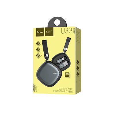 Лот: 12712142. Фото: 1. Кабель USB Hoco U33 Apple черный... Шлейфы, кабели, переходники