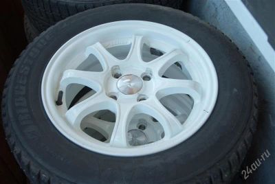 Лот: 2025961. Фото: 1. Bridgestone IC-5000 на литых дисках... Шины на дисках