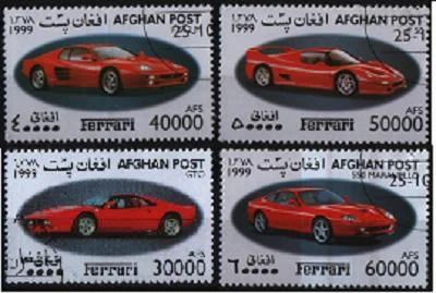 Лот: 7861329. Фото: 1. Афганистан 1999г Феррари авто... Марки