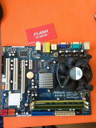 Лот: 11659662. Фото: 1. Платформа 775 сокет Asrock G41m-s... Компьютеры в сборе