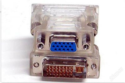 Лот: 4527493. Фото: 1. DVI - VGA переходник. Шлейфы, кабели, переходники