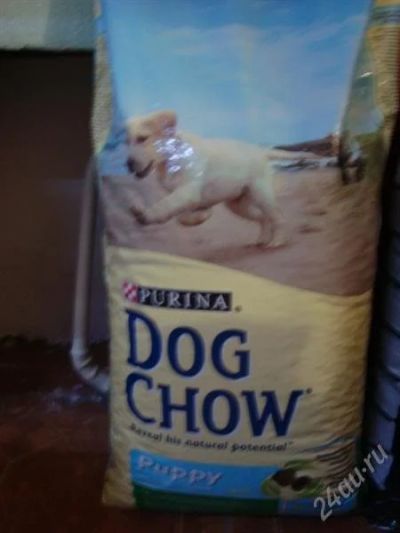 Лот: 1509217. Фото: 1. dog chow 15 кг для щенков + бесплатная... Корма