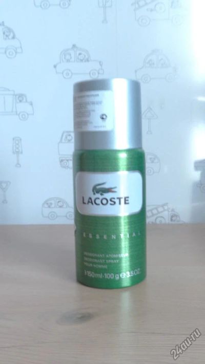 Лот: 4655565. Фото: 1. Essential Lacoste, дезодорант... Мужская парфюмерия