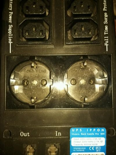 Лот: 8535433. Фото: 1. ИБП ippon comfo pro 600 ups. ИБП, аккумуляторы для ИБП