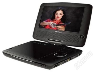 Лот: 2657802. Фото: 1. Портативный DVD SUPRA SDTV-721U... DVD, Blu-Ray плееры