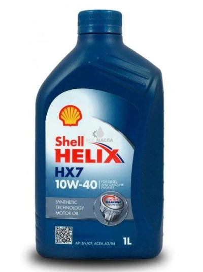 Лот: 10132007. Фото: 1. Shell HELIX HX7 5W-40 1л. Масла, жидкости