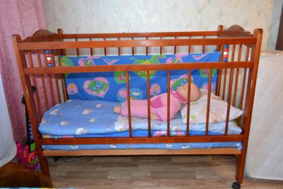 Лот: 5733215. Фото: 1. Продам кроватку детскую б/у... Детские кровати и кроватки