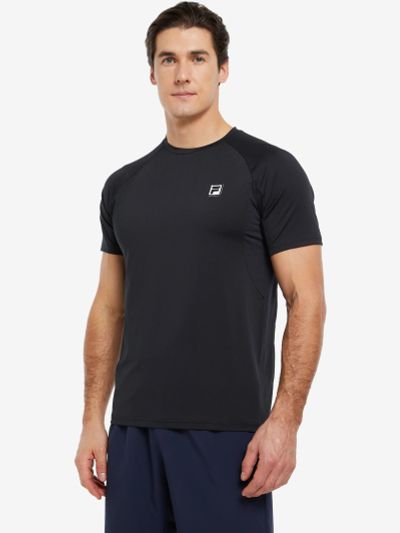 Лот: 22435674. Фото: 1. Футболка мужская FILA, Черный. Другое (спортивная одежда)