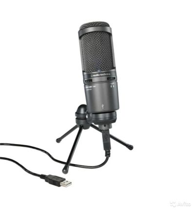 Лот: 7511034. Фото: 1. Микрофон Audio-technica AT2020USB. Студийные микрофоны, радиомикрофоны и радиосистемы