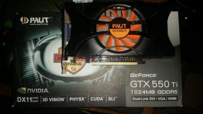 Лот: 10929560. Фото: 1. GTX 550ti. Видеокарты