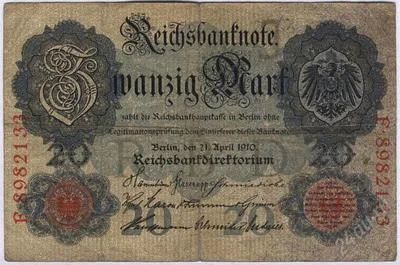 Лот: 1640743. Фото: 1. Германская Империя. 20 марок 1910г... Германия и Австрия