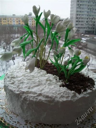 Лот: 1018166. Фото: 1. Торт "Подснежники". Торты, пирожные