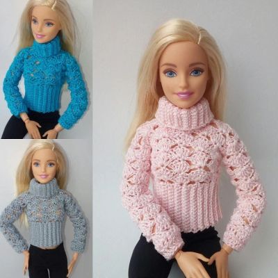 Лот: 11335239. Фото: 1. Одежда для Barbie. Свитер на Barbie. Куклы и аксессуары