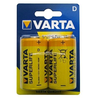 Лот: 7289856. Фото: 1. Батарейка R20 VARTA Super Life... Батарейки, аккумуляторы, элементы питания
