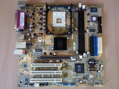 Лот: 1958618. Фото: 1. Материнская плата ASUS P4S800-MX... Материнские платы
