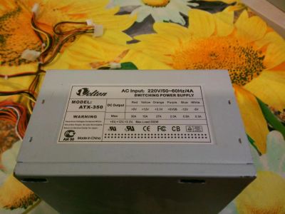 Лот: 6458723. Фото: 1. Блок питания velton 350 ватт... Корпуса, блоки питания