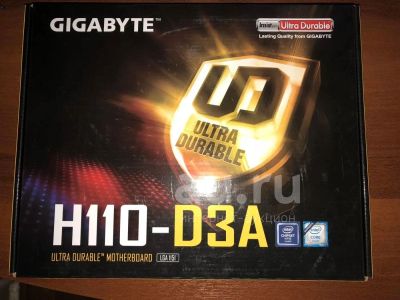 Лот: 25441018. Фото: 1. Gigabyte GA-H110-D3A Материнская... Материнские платы