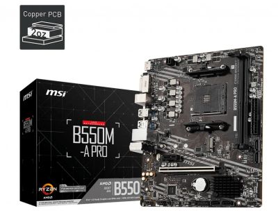 Лот: 24947180. Фото: 1. Мат.плата SocAM4 AMD B550 MSI... Материнские платы