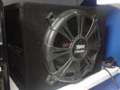 Лот: 7128790. Фото: 1. продам Сабвуфер + усилитель Titan... Сабвуферы