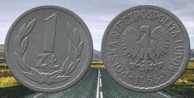 Лот: 18446852. Фото: 1. 1 злотый 1966 год. польша. Всё... Европа