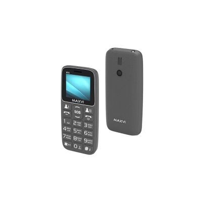 Лот: 25580899. Фото: 1. Сотовый Maxvi B110 grey 2sim/1... Кнопочные мобильные телефоны
