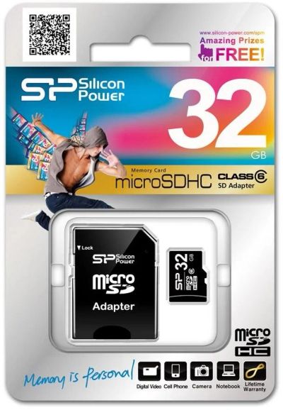 Лот: 4112666. Фото: 1. Карта памяти Флешка micro SD 32... Карты памяти