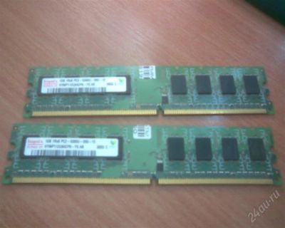 Лот: 1645947. Фото: 1. DDR2 HYNIX 1024mb*2 планки. Оперативная память